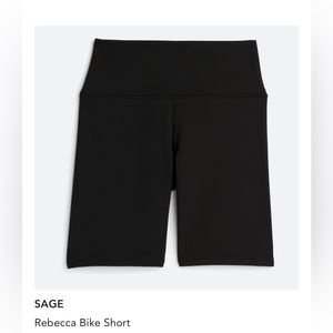 Sage Brand Medium Black Biker Shorts